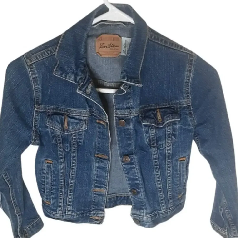 Levi Strauss Signature Y2k Girls Denim Jacket Blue Size L 10